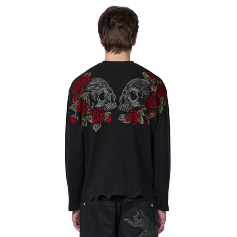 "hellboy" waffle Longsleeve black