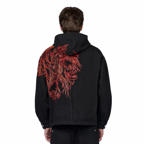 "hellboy" denim Jacket black