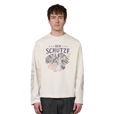 "hellboy" Longsleeve off white