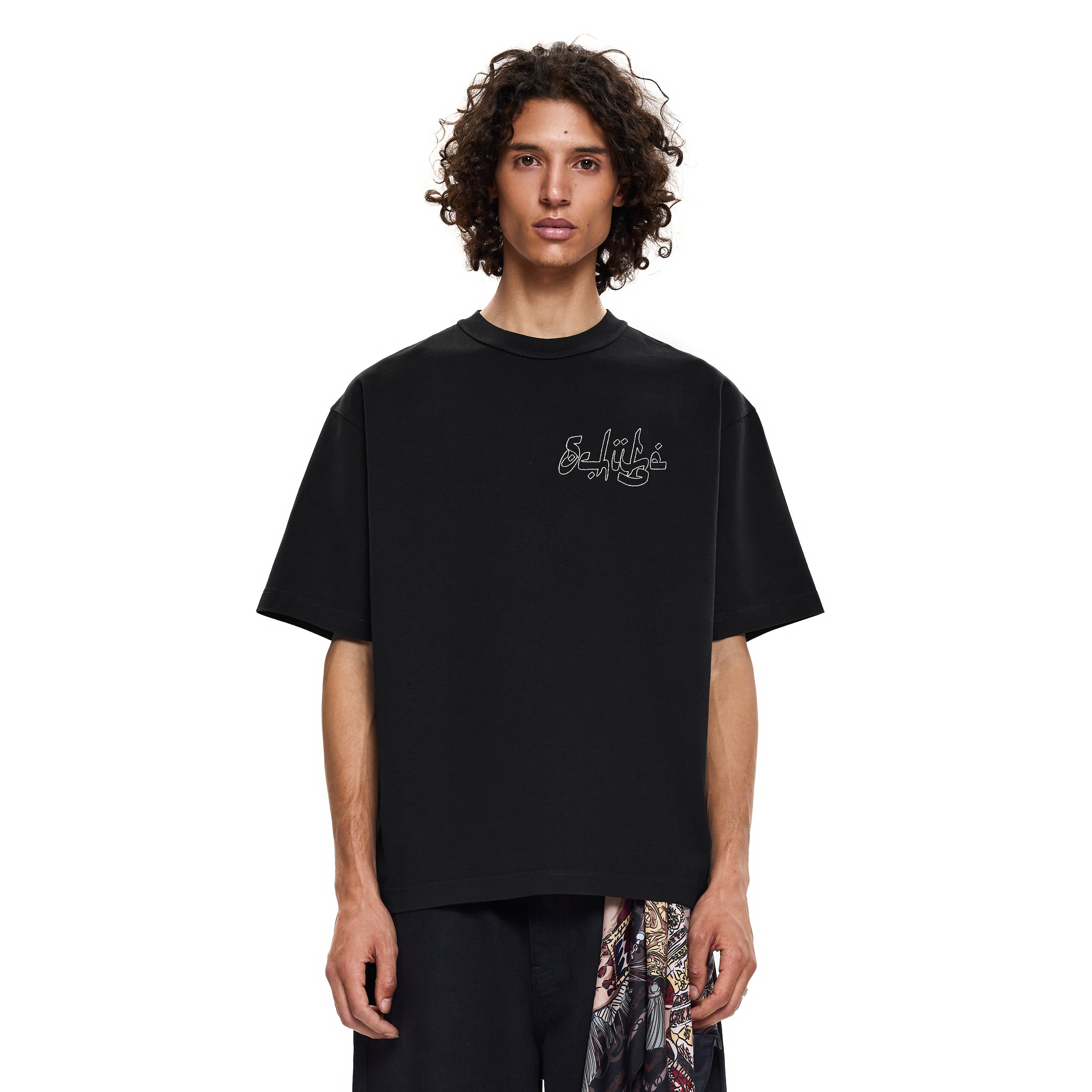 Tシャツ・カットソー KAOS Woman T-Shirt Black QPJBR004 0001 Logo cotton jersey T-shirt in black - Courreges | Mytheresa