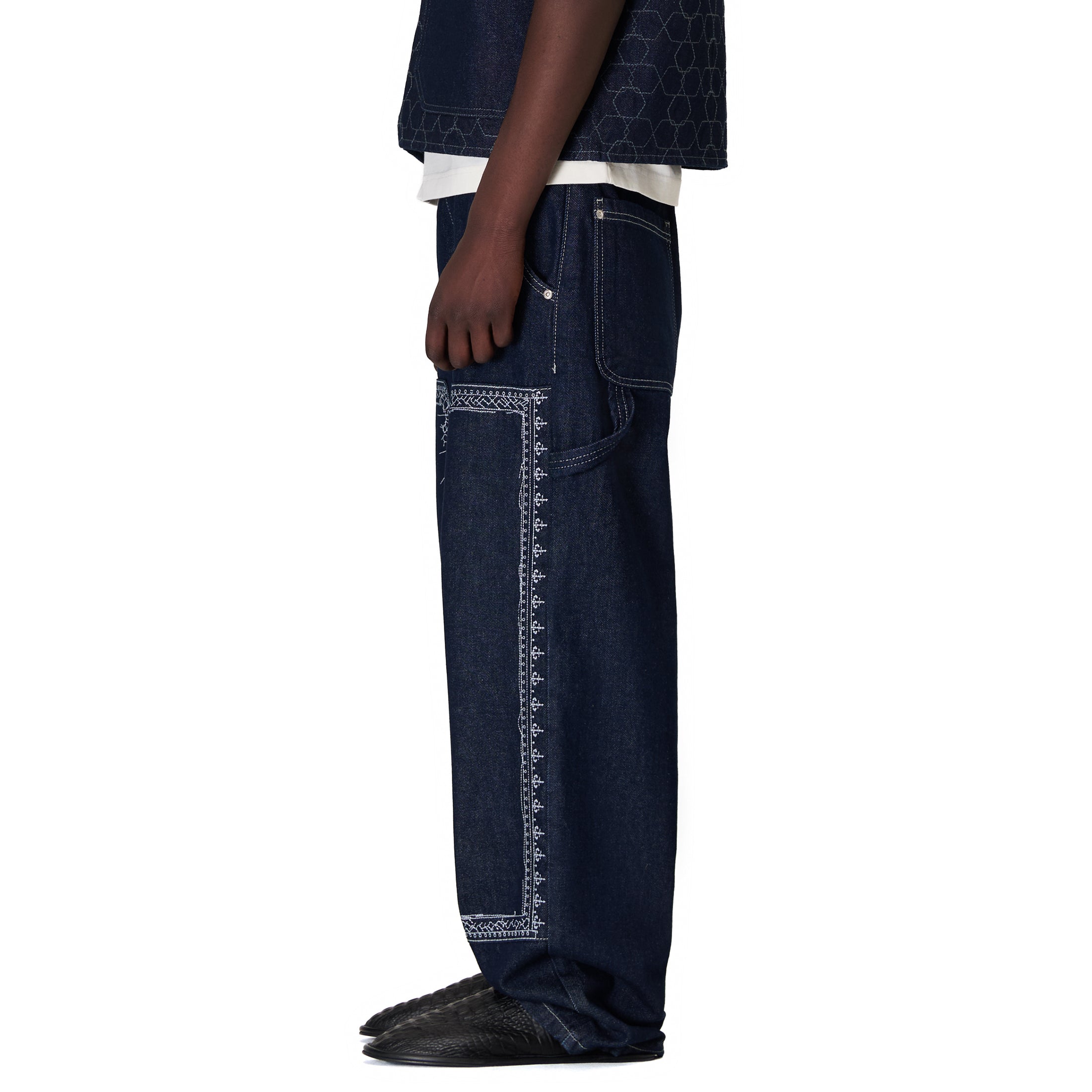 パンツ isecai HIDE&SEEK Indigo Denim パンツ isecai HIDE&SEEK Indigo Denim X-STRAP PANT FOG WASH INDIGO