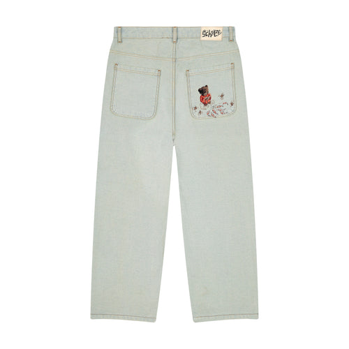 "koi fish" reverse denim