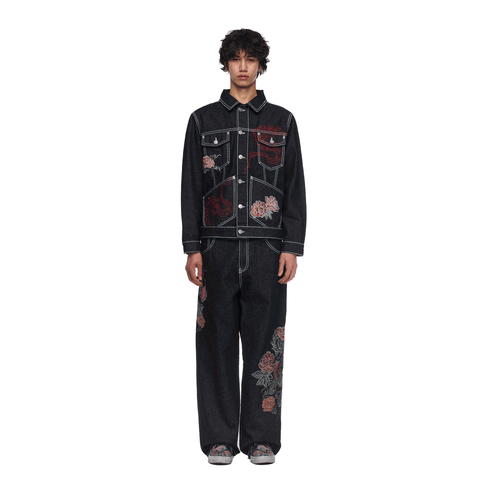 "thangka" indigo raw Denim 03