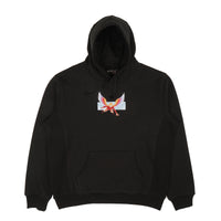 "angel" hoodie black