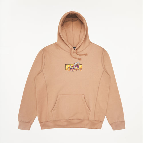 "kampf" Hoodie brown