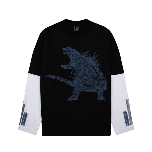 "kaiju" Long-Sleeve black