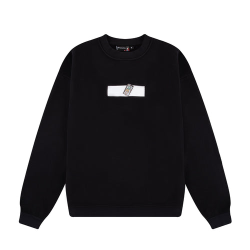 "dream" crewneck oversized black