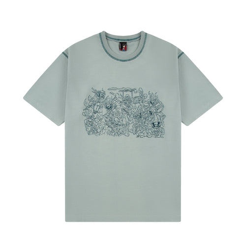 "astro skeletons" T-Shirt mint green