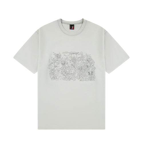 "astro skeletons" T-Shirt light grey