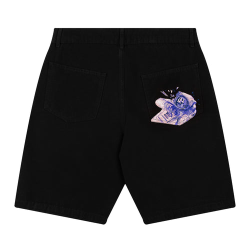 "asteroids" baggy Shorts black