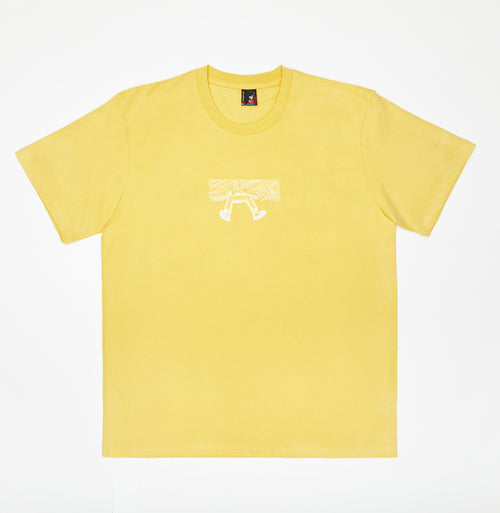 "falling man" T-Shirt yellow