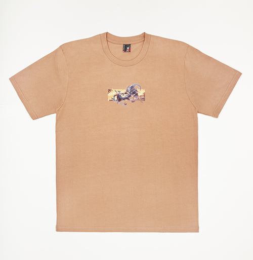 "kampf" T-Shirt brown