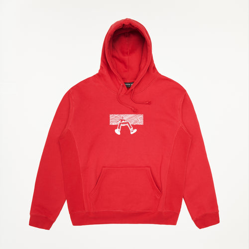 "falling man" Hoodie red