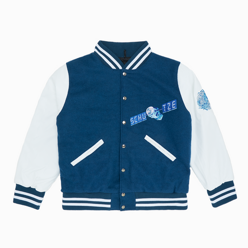 "asteroids" Varsity Jacket petrol