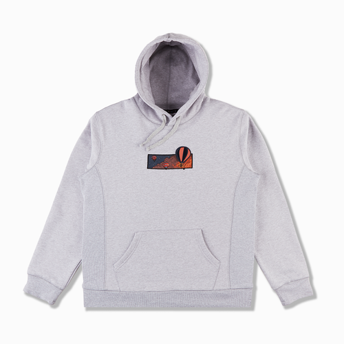 "hot air balloon" Hoodie grey melange